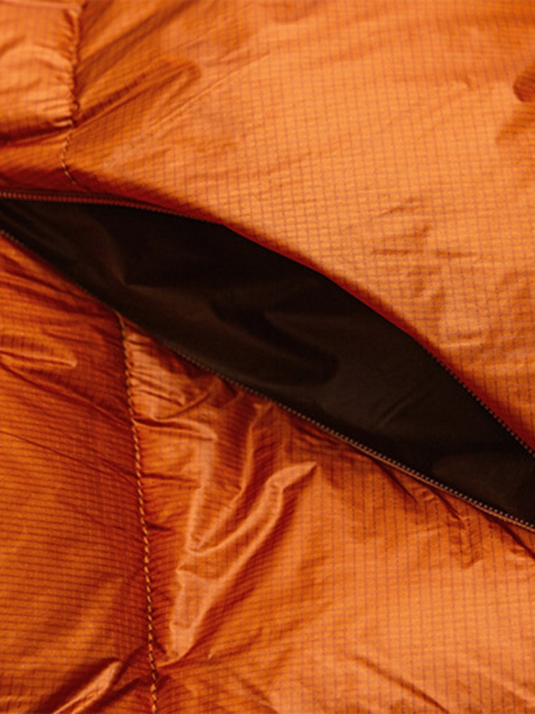 Down Puffer Jacket Insulated With White Duck Down