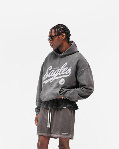 Revelse™ Vintage Grey Philadelphia Eagles Graphic Hoodie