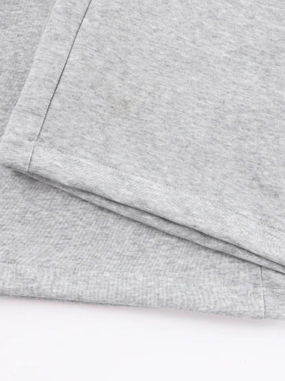 Wide-Leg Cotton Joggers with Side Stripe Panels