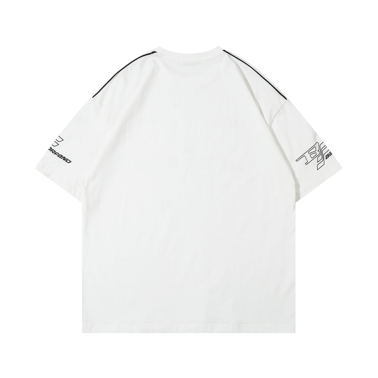 Oversized Varsity Racing Graphic T-Shirt