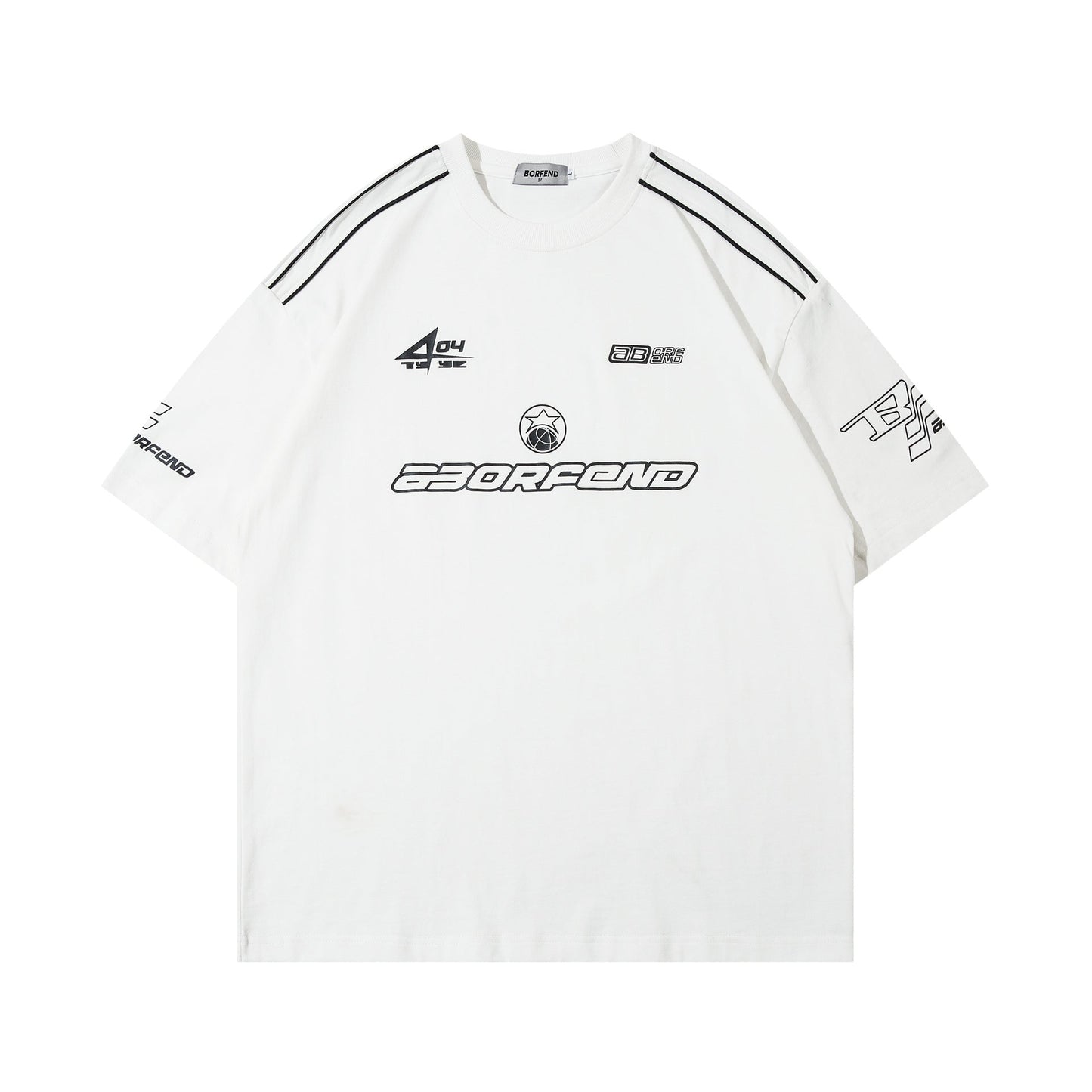 Oversized Varsity Racing Graphic T-Shirt