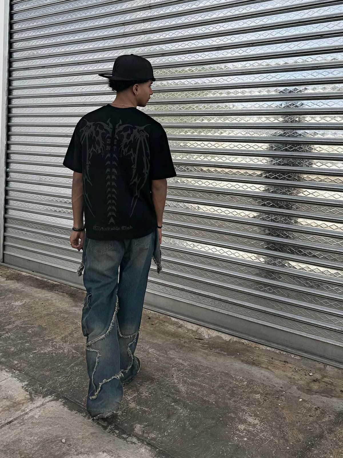 Vintage Skeleton Graphic T-Shirt