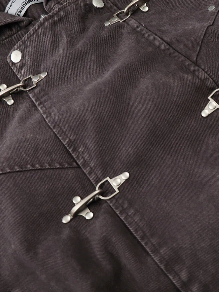 Cotton Denim Toggle Jacket