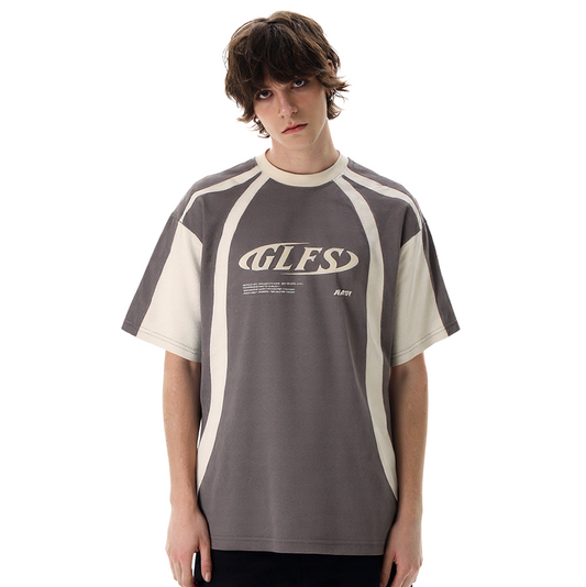 Retro Color Block Graphic T-Shirt