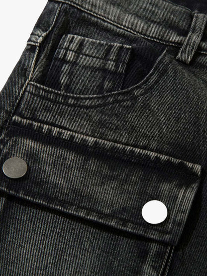 Embroidered Hip-Hop Street Style Jeans