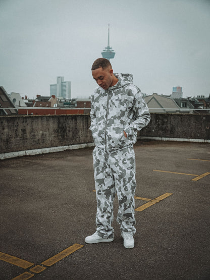 Oversized French Terry Camo Tracksuit Set