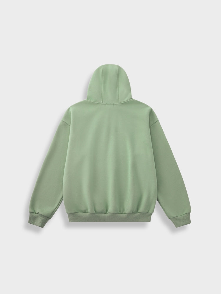 Oversized Cotton Blend Hoodie and Jogger Tracksuit Set Light Green