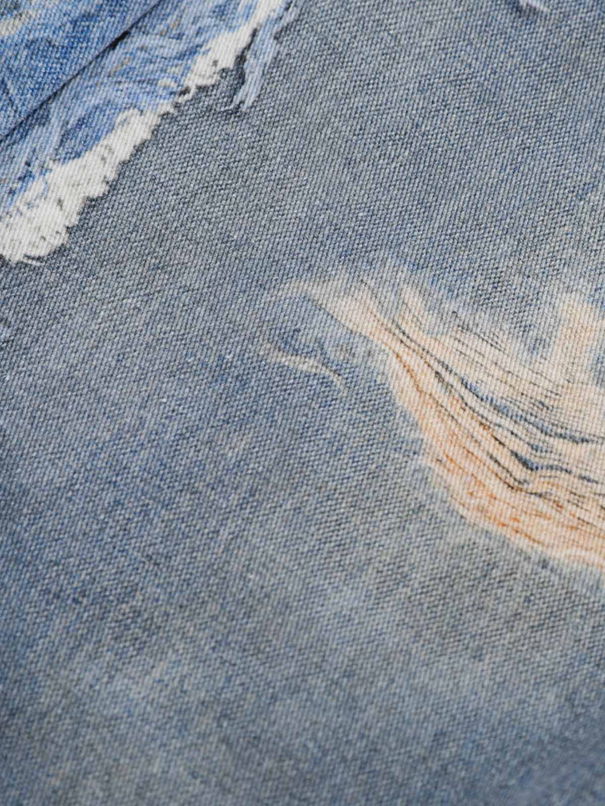 Revelse™  Deconstructed Distressed Denim Shorts Blue