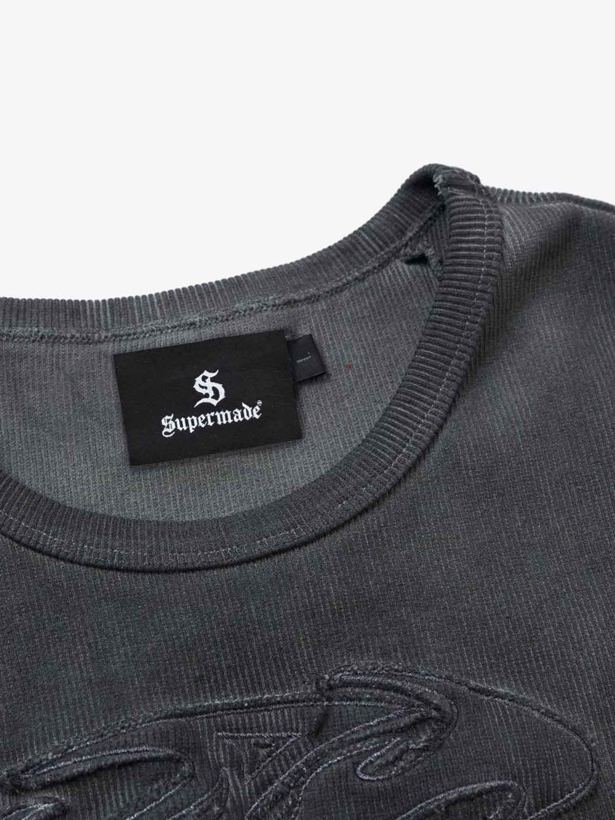 Revelse™  Ribbed Cotton-Blend Knit Vest Raw-Edge Seams