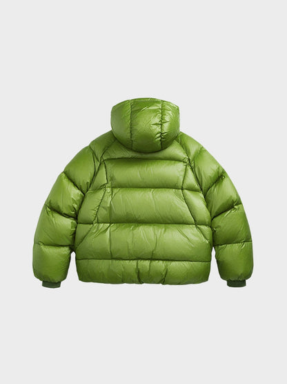 Down Puffer Jacket Insulated With White Duck Down