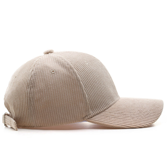 Solid Corduroy Baseball Cap