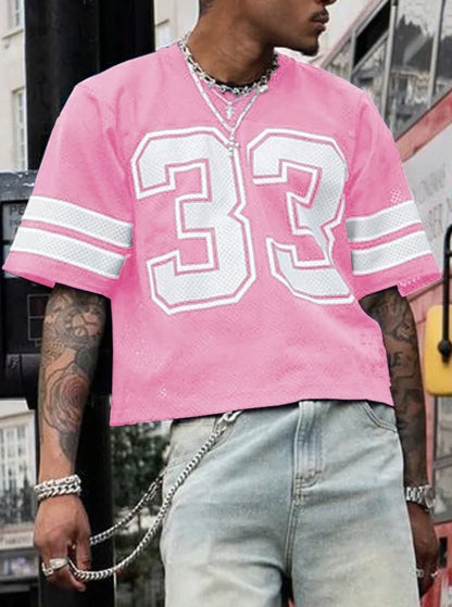 Print Mesh Jersey Shirt