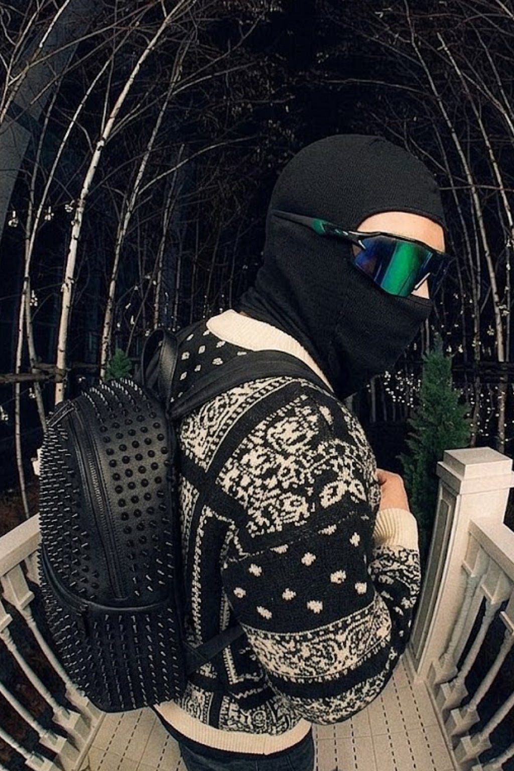 Spiked Shoulder Bag Y2K Retro Streetwear