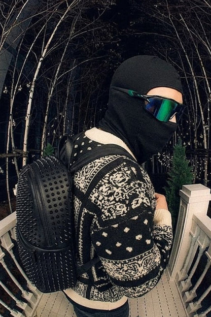 Spiked Shoulder Bag Y2K Retro Streetwear