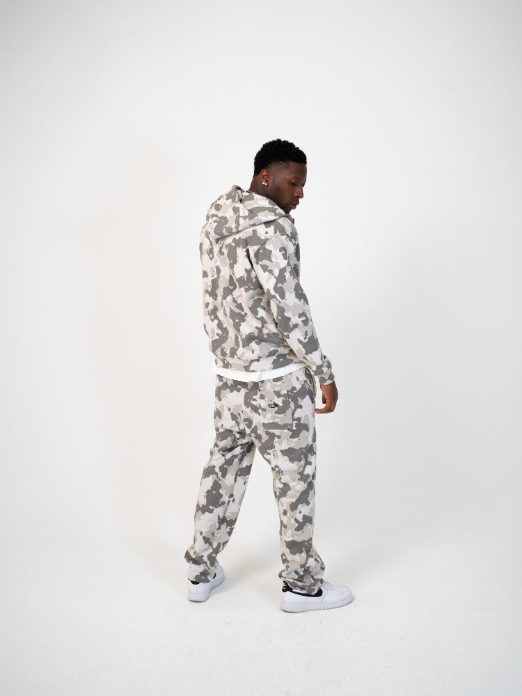 Oversized French Terry Camo Tracksuit Set