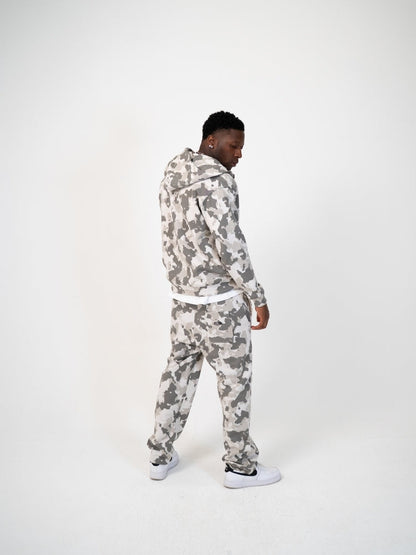 Oversized French Terry Camo Tracksuit Set