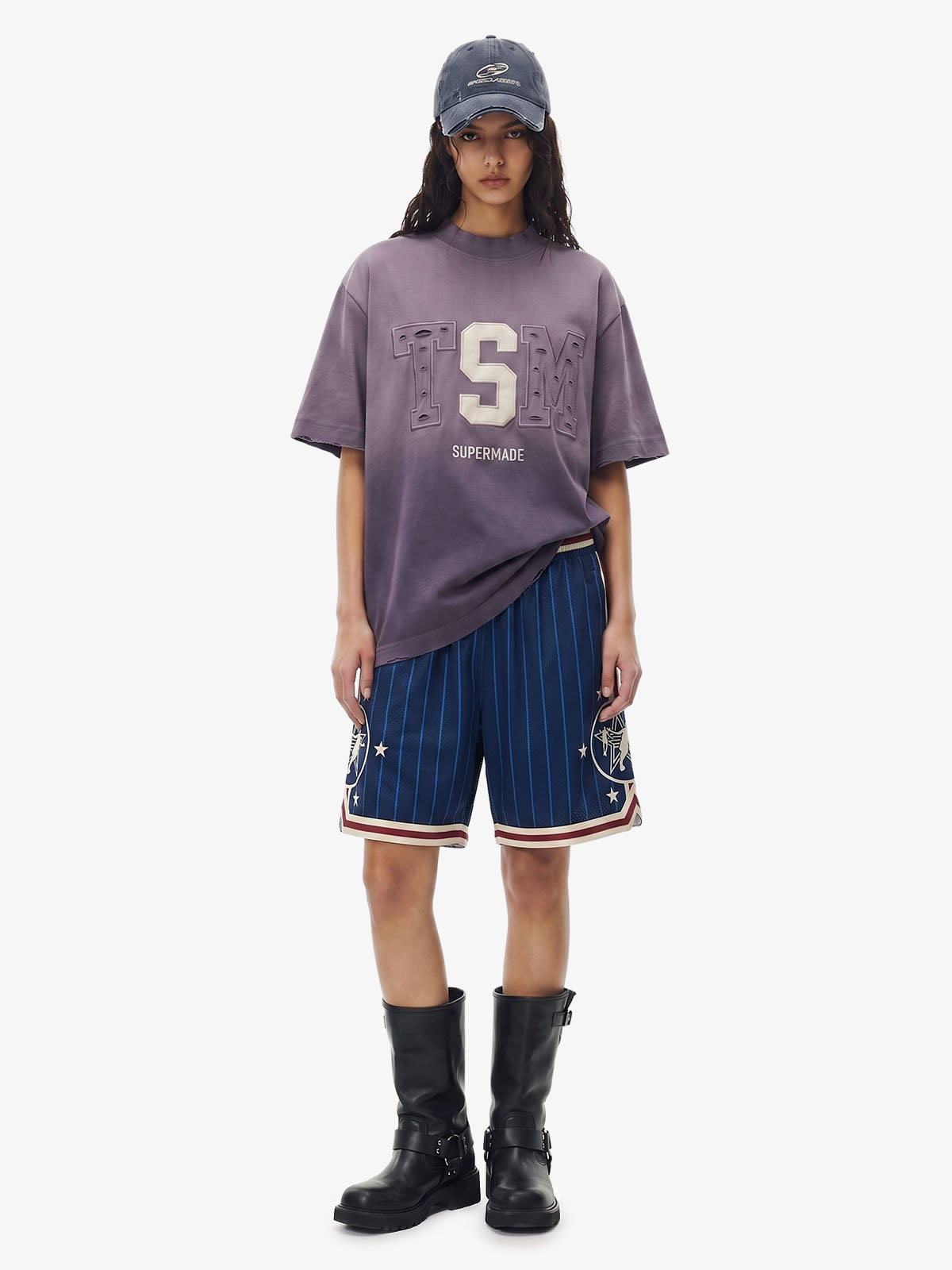Revelse™  Striped Star Crest Soccer Shorts Lightweight