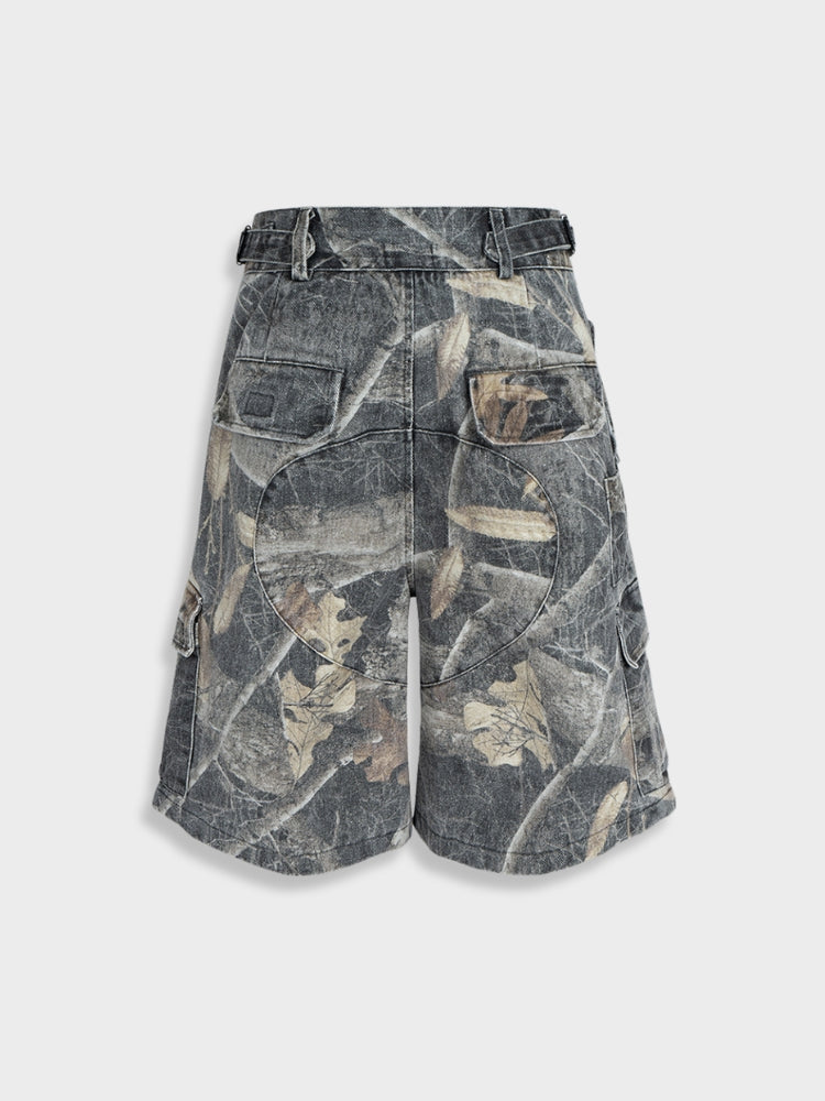 Denim Cargo Shorts Realtree Camo Relaxed Fit