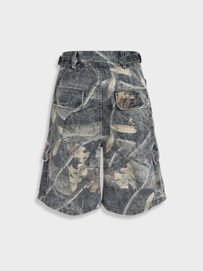 Denim Cargo Shorts Realtree Camo Relaxed Fit
