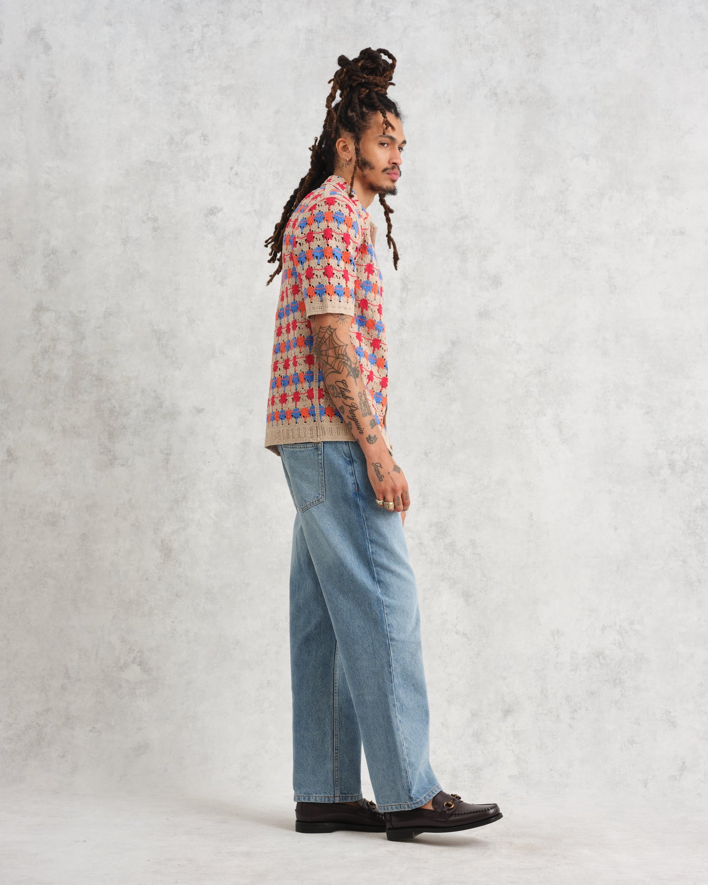 Revelse™ Multicolor Splash Crochet Shirt