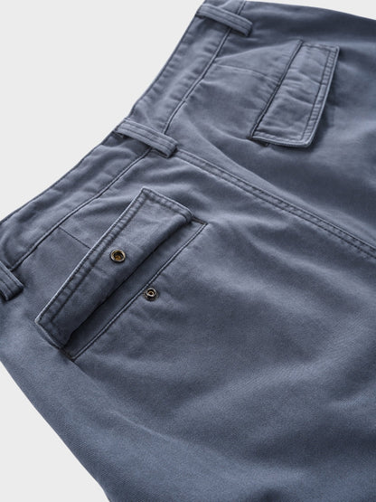 Oversized Wrinkled Cargo Denim Pants Elastic Waist