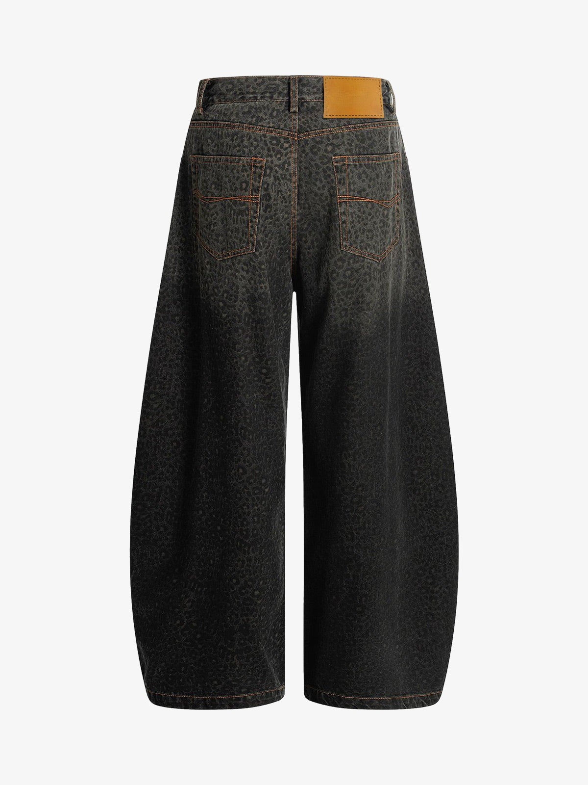 Revelse™ Leopard Print Denim Barrel Jeans