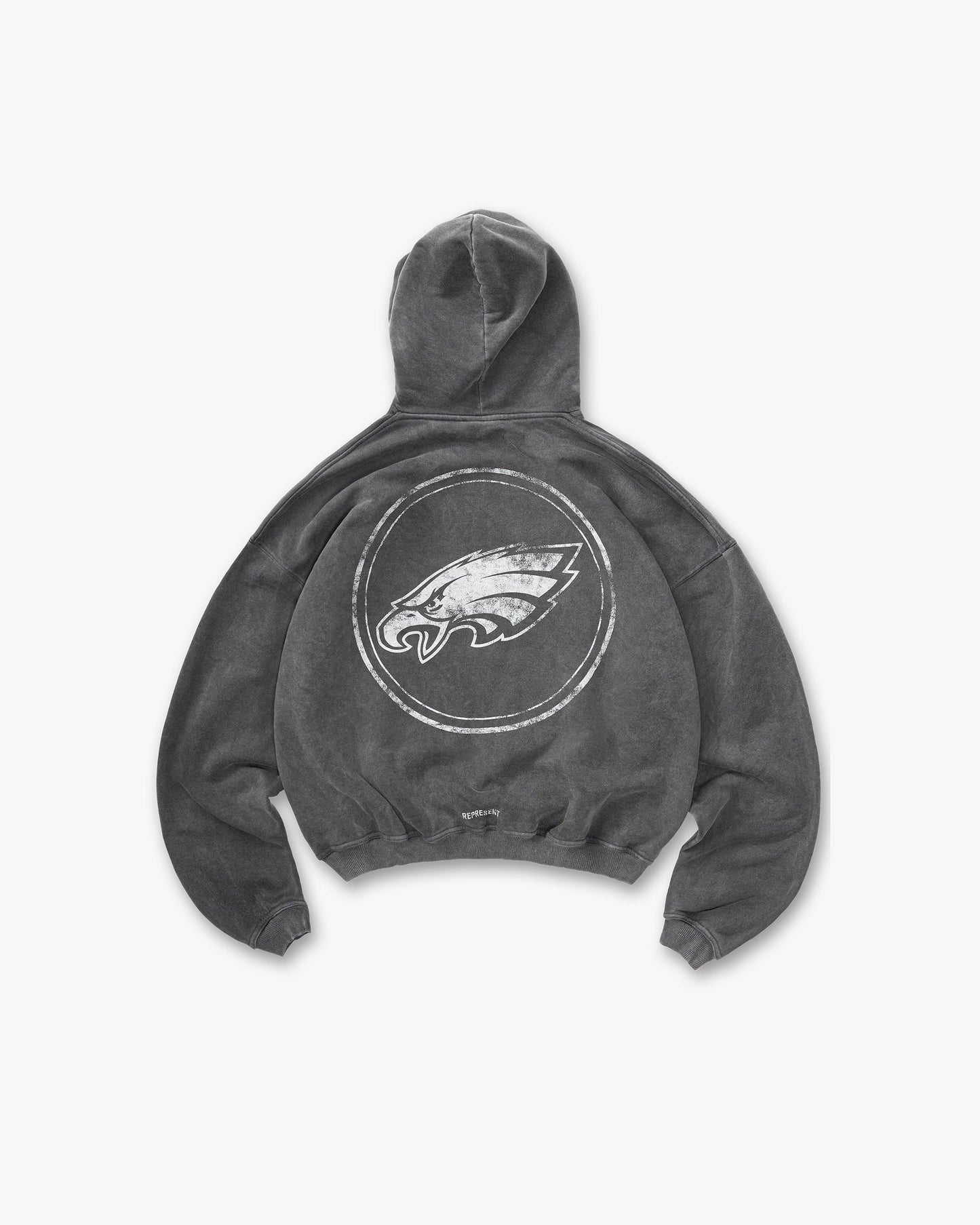 Revelse™ Vintage Grey Philadelphia Eagles Graphic Hoodie