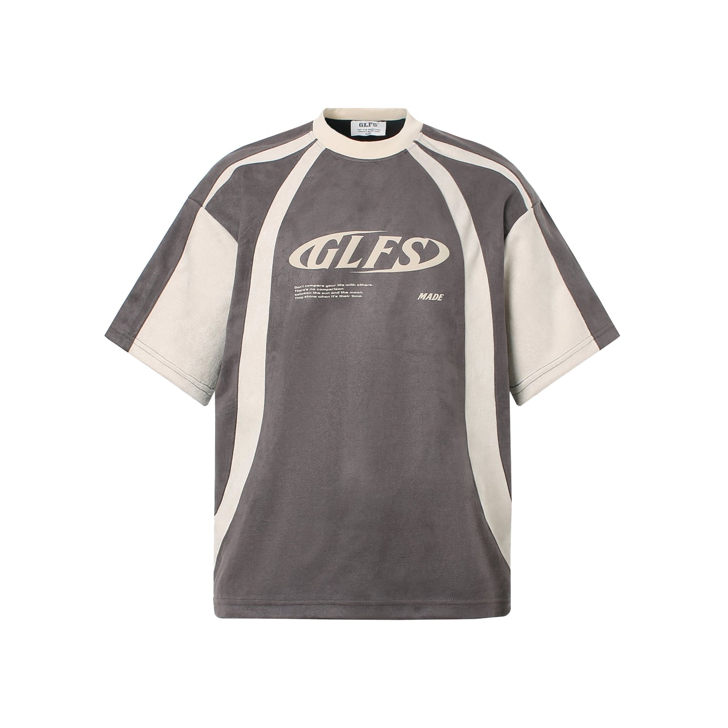 Retro Color Block Graphic T-Shirt