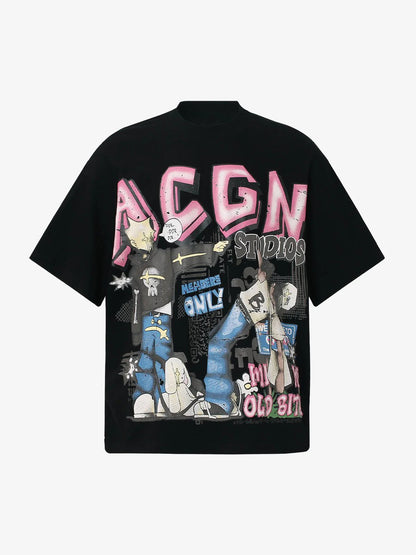Revelse™ Graphic Print Cotton T-Shirt
