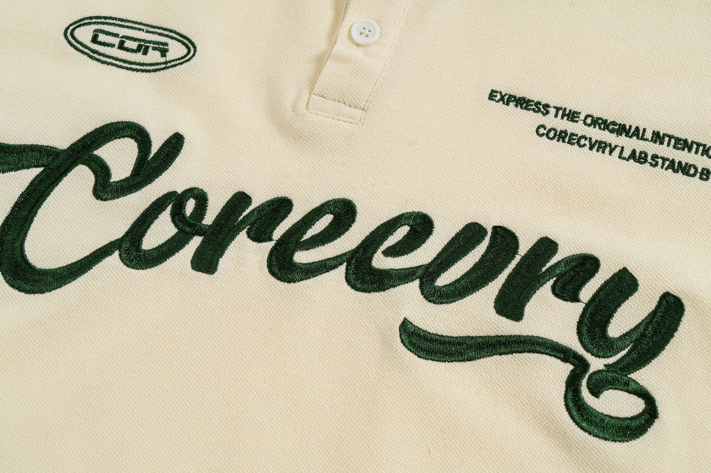 Embroidered Varsity Polo Shirt for Men