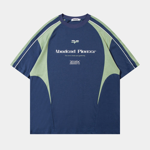 Color Block Sport Style T-Shirt