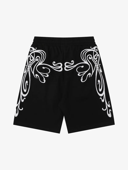 Revelse™ Men's Graphic Sweat Shorts With Drawstring Waist