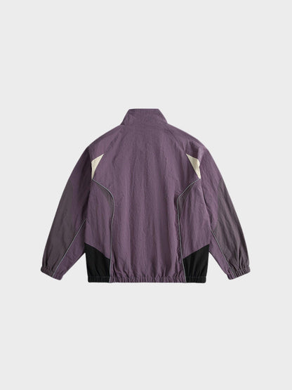 Polyester Stand Collar Track Jacket Lightweight