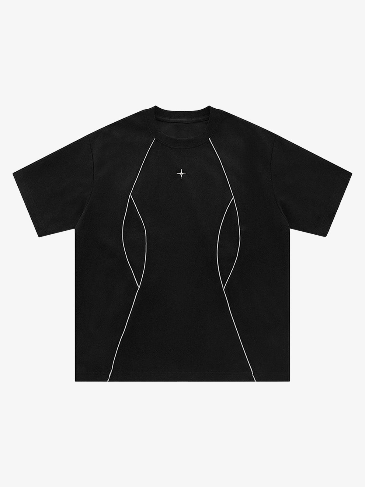Revelse™  Oversized Deconstructed Split Short-Sleeve T-Shirt