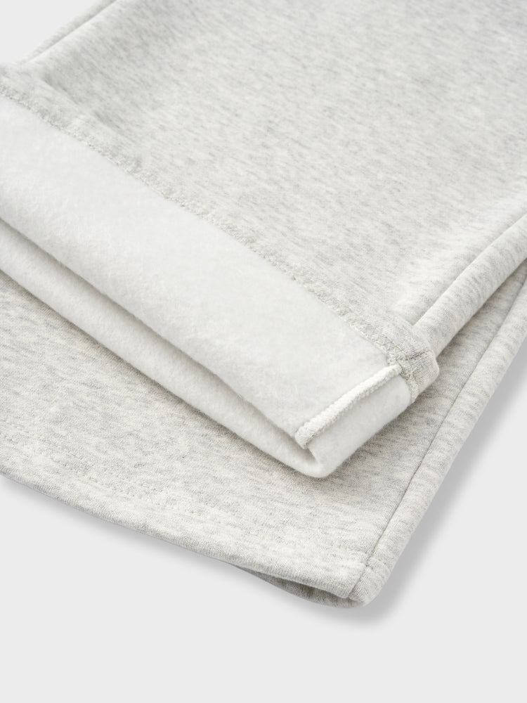 Oversized Cotton Blend Tracksuit Set Light Grey