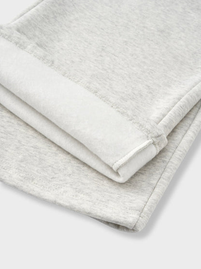 Oversized Cotton Blend Tracksuit Set Light Grey