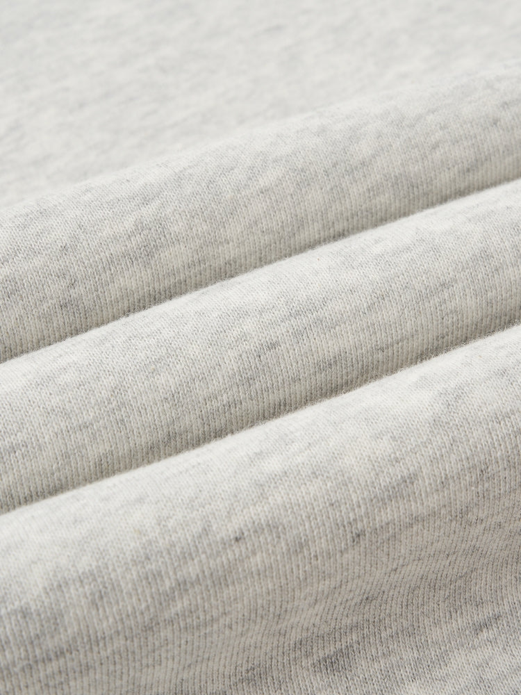 Oversized Cotton Blend Tracksuit Set Light Grey