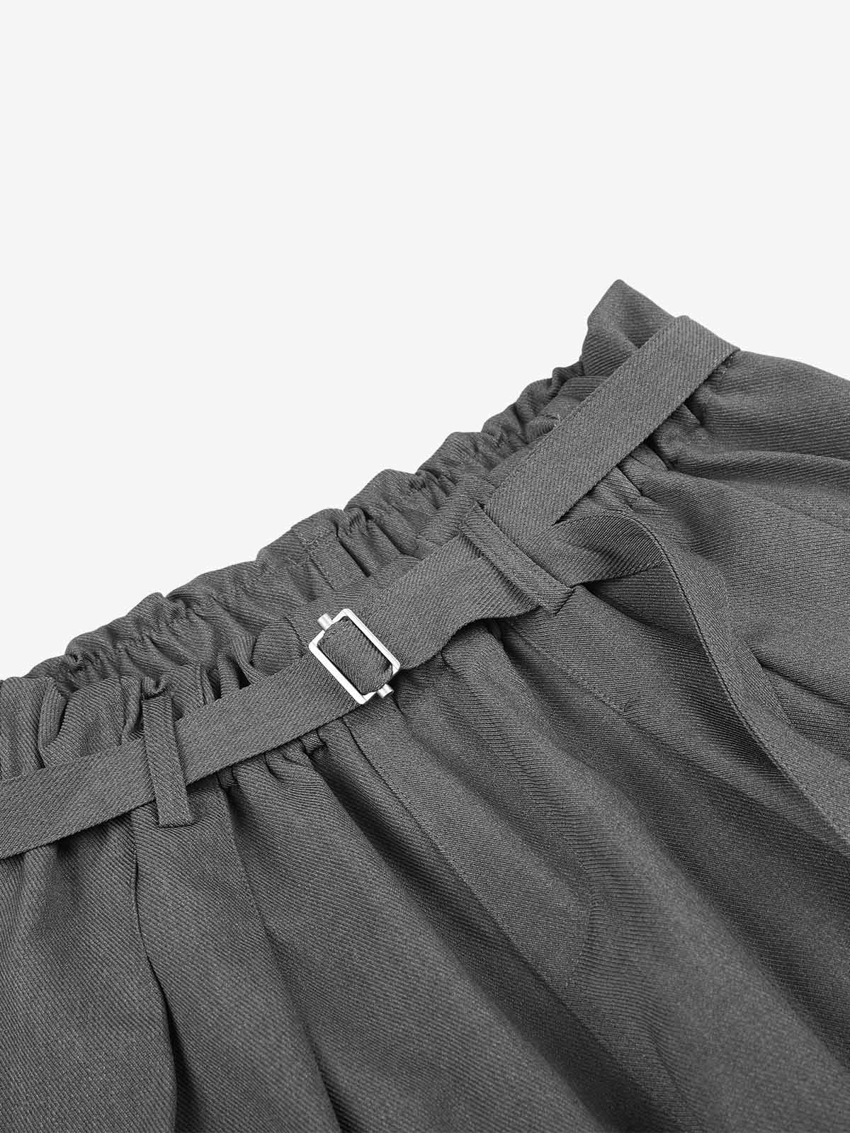 Flowing wide-leg silhouette of casual trousers