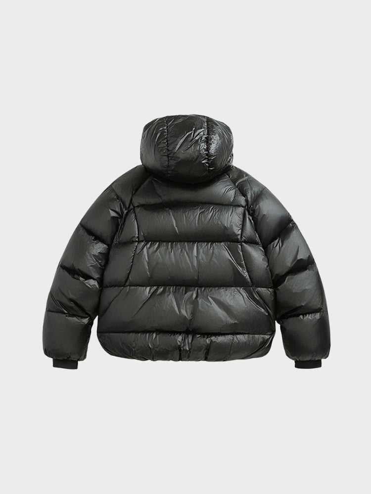 Down Puffer Jacket Insulated With White Duck Down