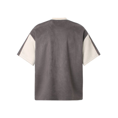 Retro Color Block Graphic T-Shirt