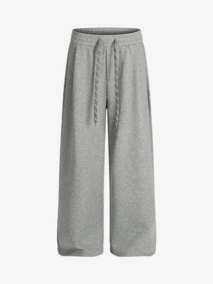 Revelse™  Wide-Leg Cotton Drawstring Sweatpants