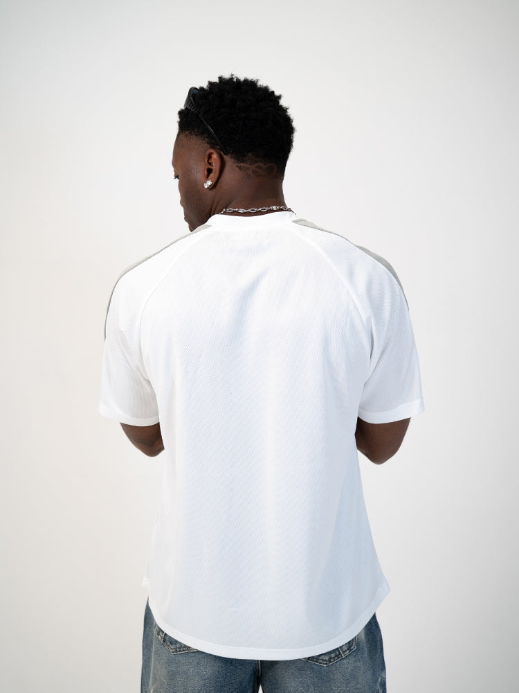 Front view of a casual vintage streetwear T-shirt