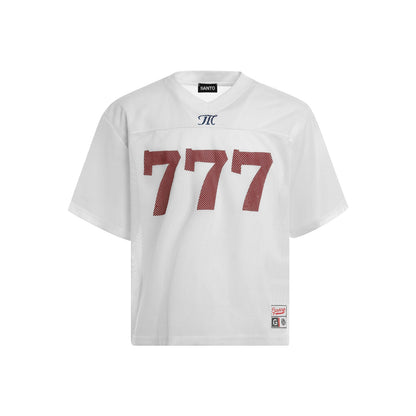 Oversized Mesh 777 Jersey Top