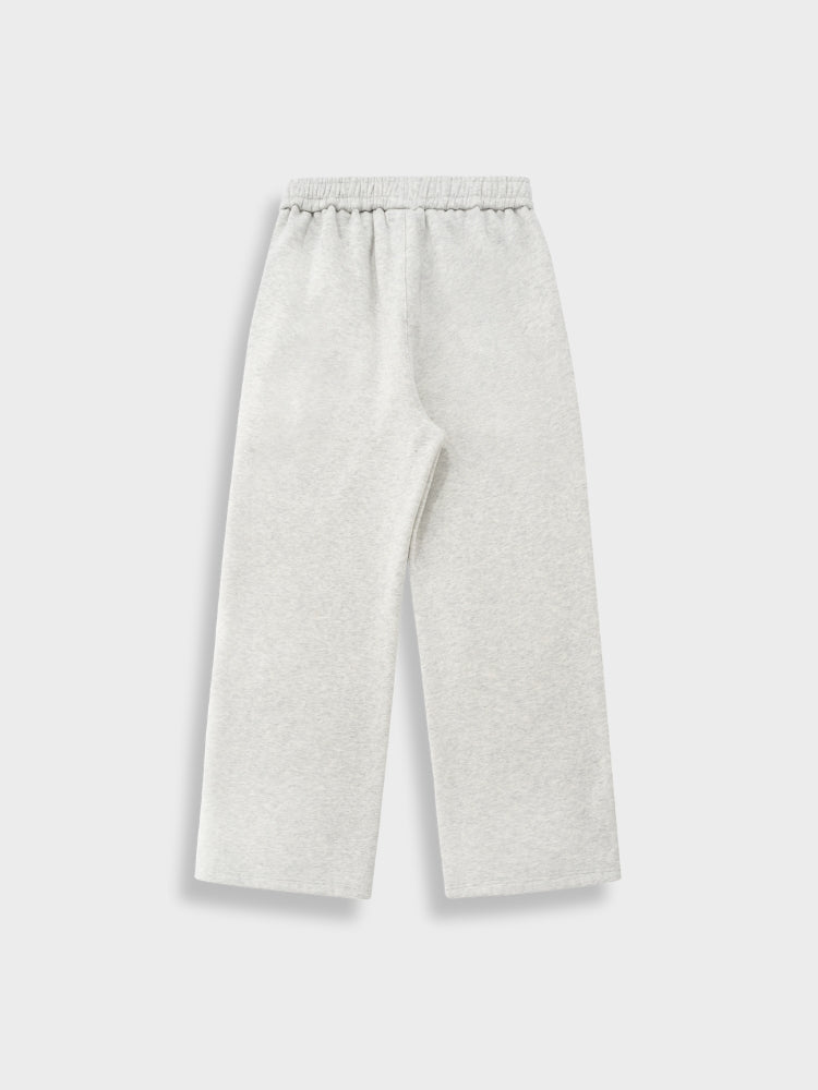 Oversized Cotton Blend Tracksuit Set Light Grey