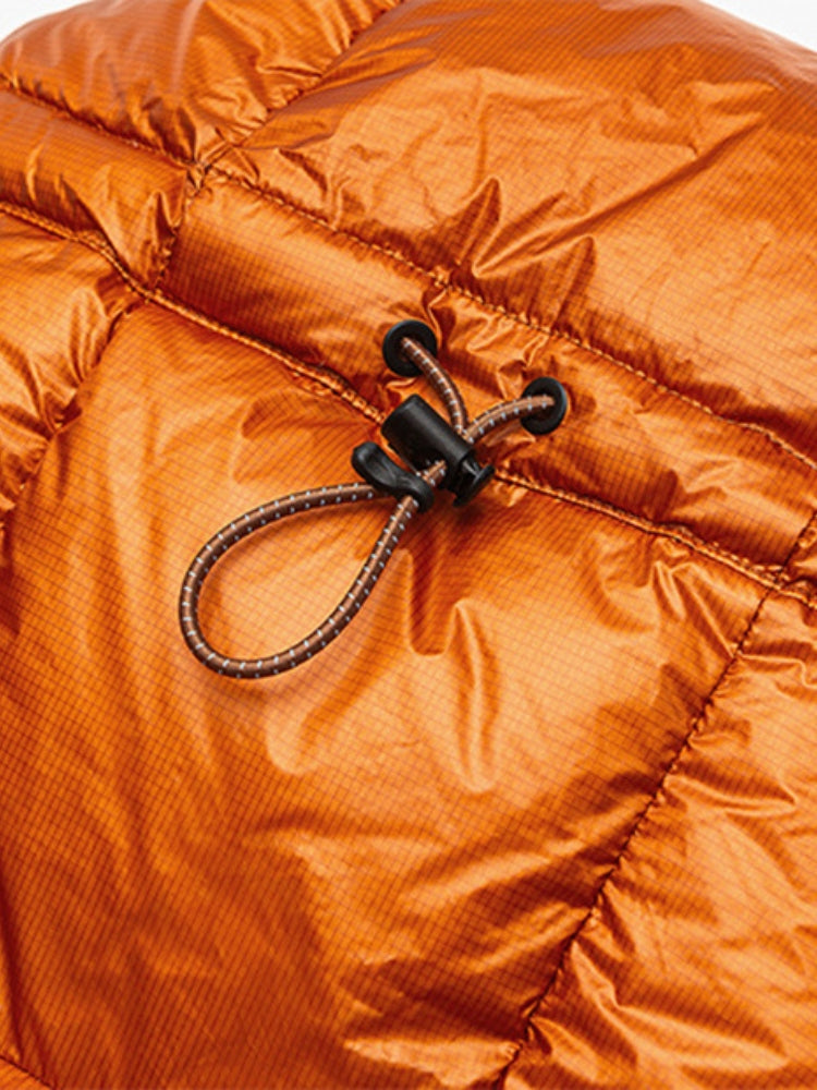Down Puffer Jacket Insulated With White Duck Down