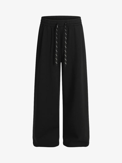 Revelse™  Wide-Leg Cotton Drawstring Sweatpants