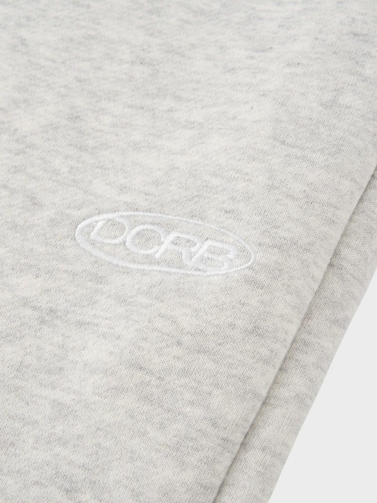 Oversized Cotton Blend Tracksuit Set Light Grey