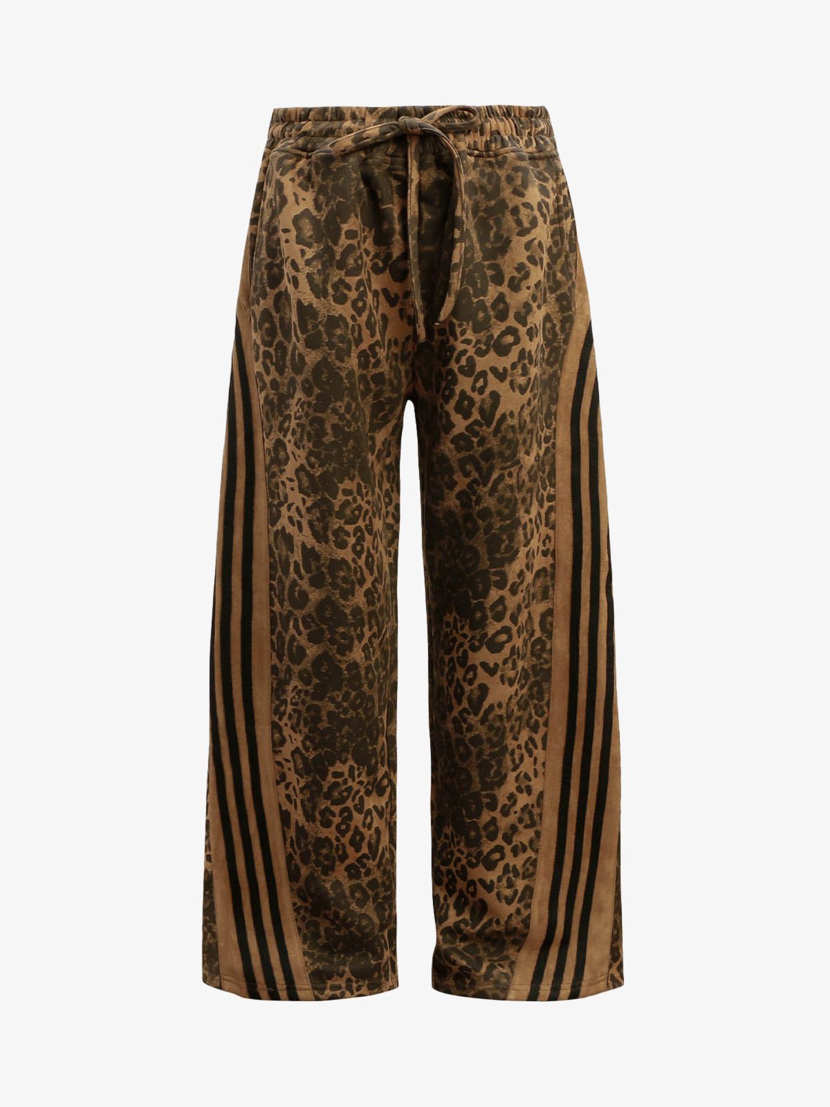 Cheetah Print Suede French Terry Tracksuit