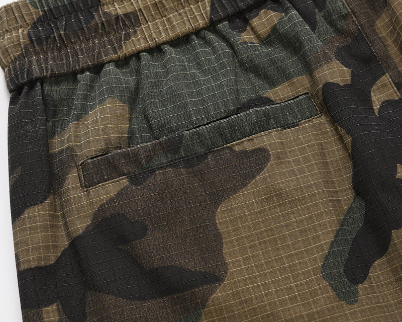 Men's Camo Cargo Shorts Streetwear Utility Style