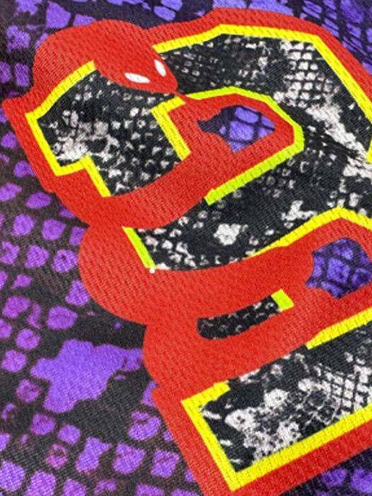 Snakeskin Print Athletic Running Shorts